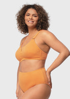 V-wire Plunge Textured Two-piece Bikini Set - HSIA