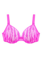 Zebra Wild Unlined Mesh Underwire Bra - HSIA