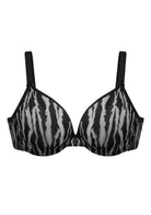Zebra Wild Unlined Underwire Mesh Bra - HSIA