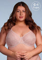 (Cardi B recommends)Enchante Pink Lace Underwire Bra - HSIA