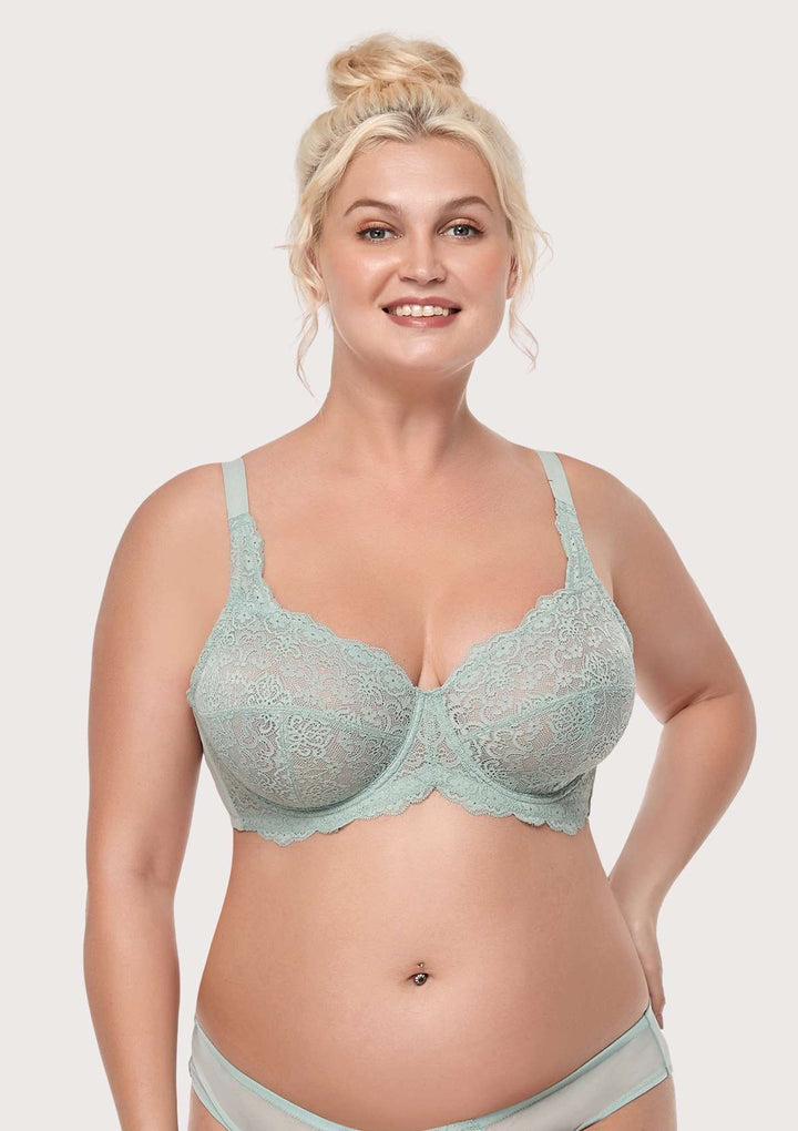 HSIA All-Over Floral Lace: Best Bra for Elderly with Sagging Breasts