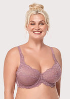 HSIA Dark Green All-Over Floral Lace Bra - HSIA