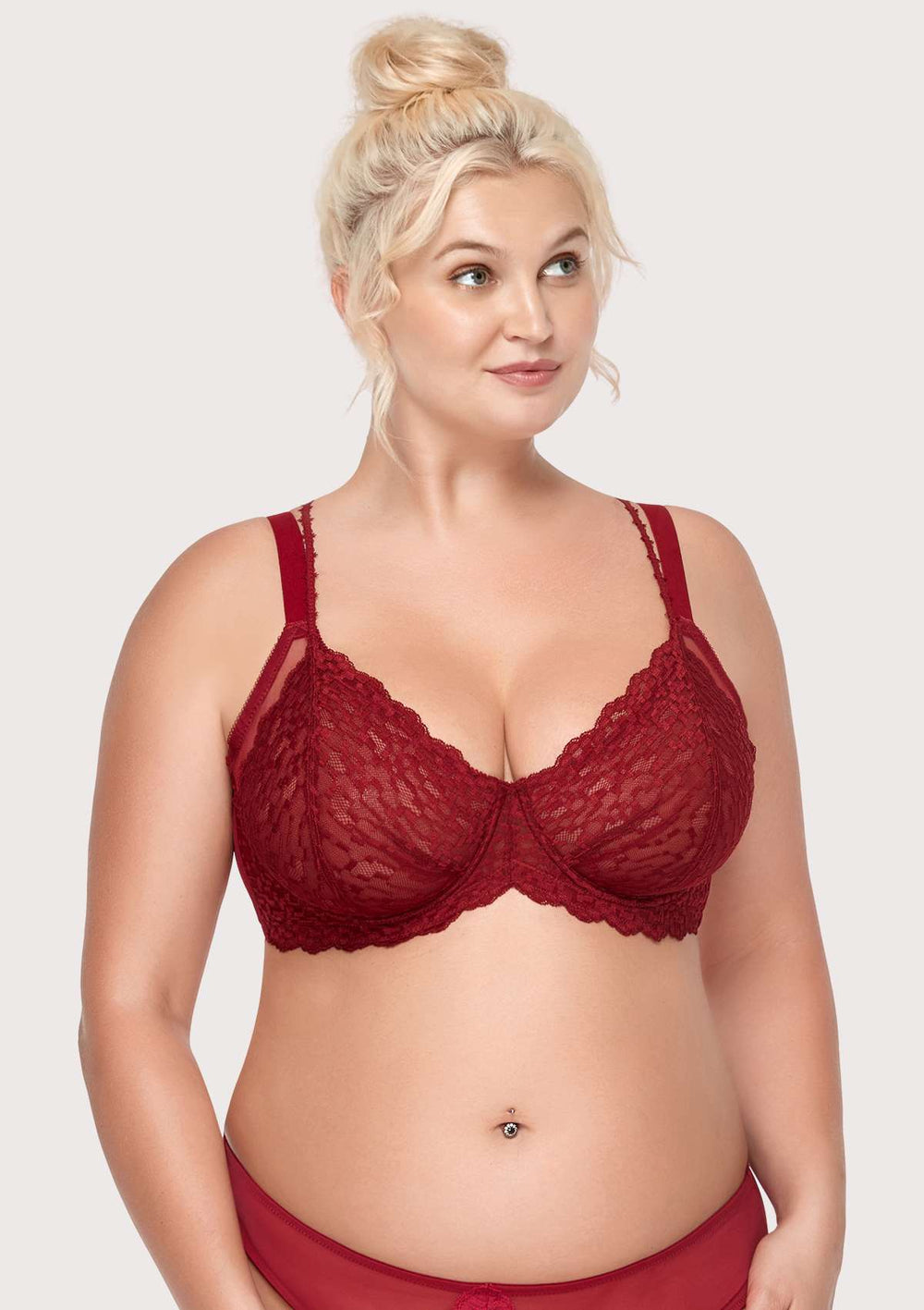 HSIA Overkill Double Straps Unlined Balconette Lifting bra