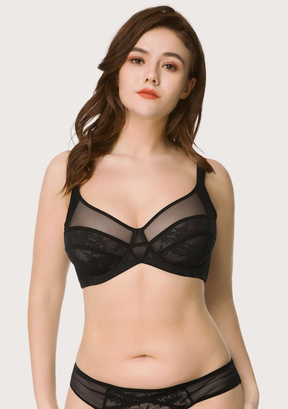 Amour Sheer Lace Unlined Bra