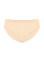 3D render of Beige Fiery high-rise cotton bikini underwear, perfect for matching with unlined seamless bras.