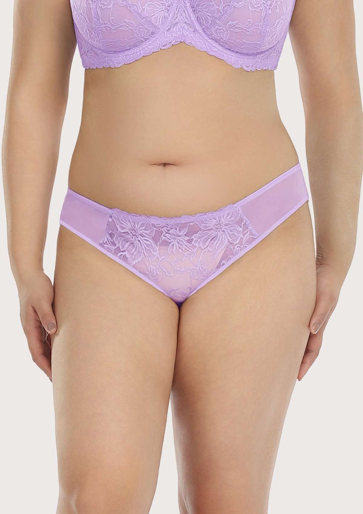 HSIA HSIA Breathable Sexy Lace Purple Bikini Underwear M / Purple