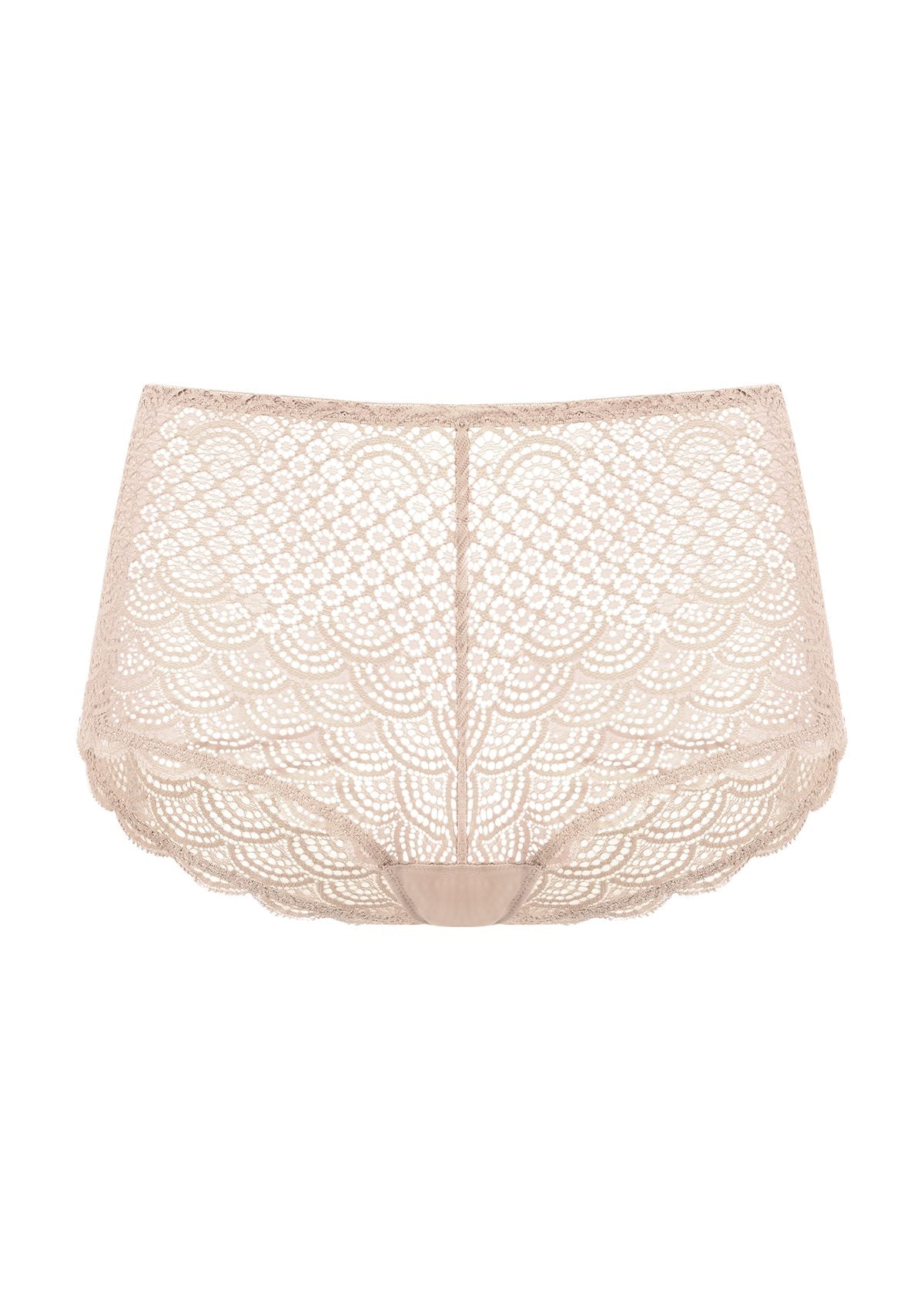 Mermaid Scales High Waist Lace Boyshort Panty