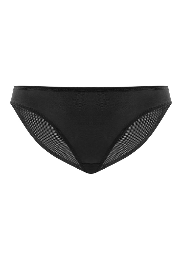 HSIA Billie Smooth Black Sheer Mesh Bikini Underwear