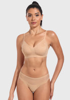 Wireless Seamless Comfort Bralette Full Coverage V-neck for Backless - HSIA