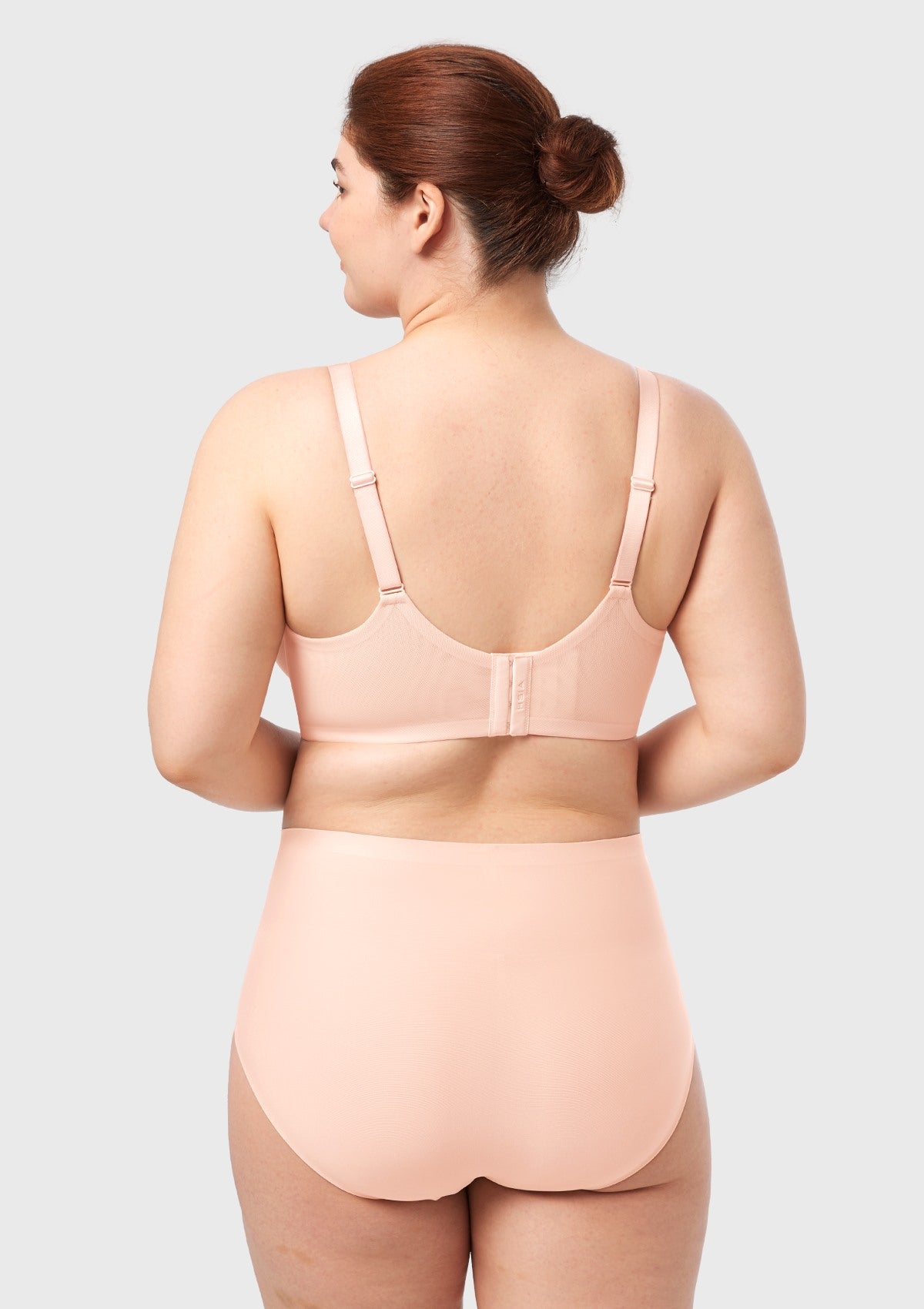 AirMesh Dark Beige Full Coverage Smooth Mesh Lightly Padded Lined Underwire T-Shirt Bra - HSIA