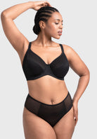 HSIA Willa Wave Plus Size Breathable Mesh Unlined Non-padded Full Coverage Underwire Bra - HSIA