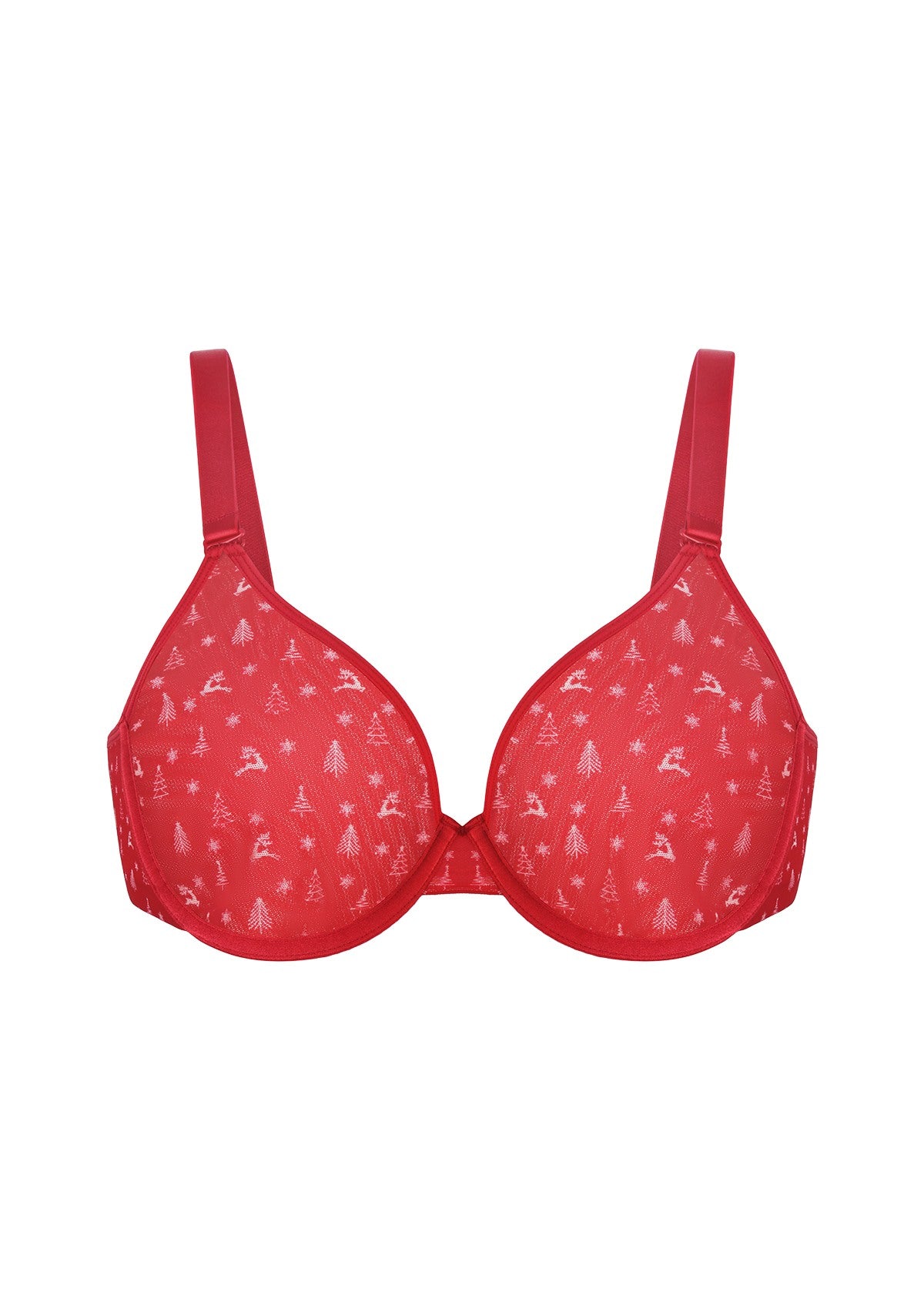 HSIA Christmas Holiday Edit Unlined Plus Size Non-padded Underwire Adjustable Straps Full Coverage Bra - HSIA