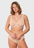 (Cardi B recommends)Joan Ultimate Soft T-shirt Unlined Underwire Minimizer Bra - HSIA