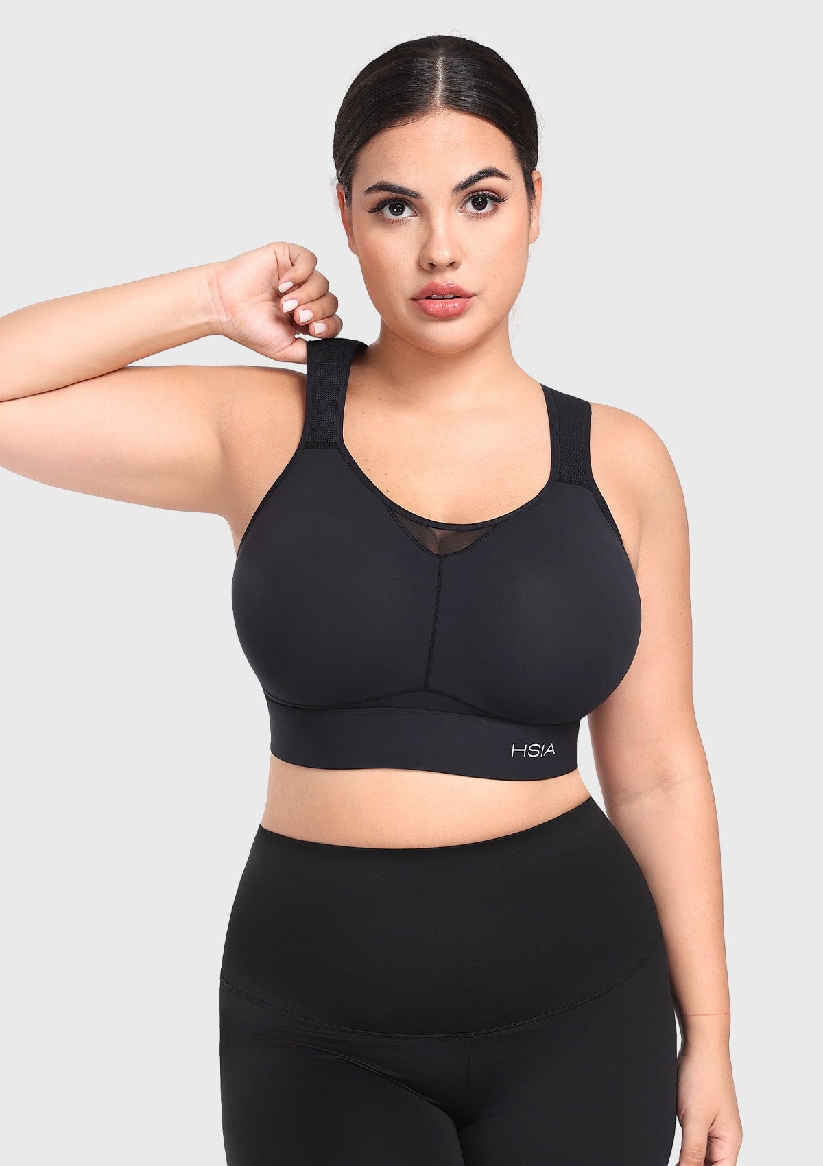 HSIA FlexCore High Impact Racerback Sports Bra Adjustable Support Full Coverage Fit - HSIA