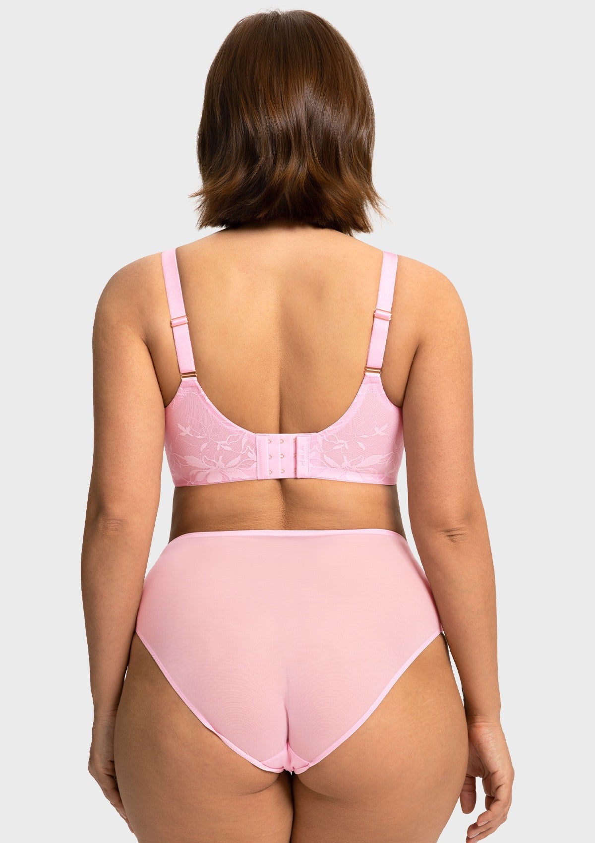 HSIA Petalia Plus Size Seamless Lace Underwire Balconette Demi No Padded Bra with High Elastic Fabric Delicate Lace Trim Cutout & Adjustable Straps - HSIA