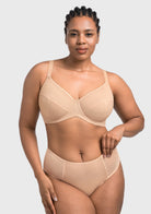 HSIA Willa Wave Plus Size Breathable Mesh Unlined Non-padded Full Coverage Underwire Bra - HSIA