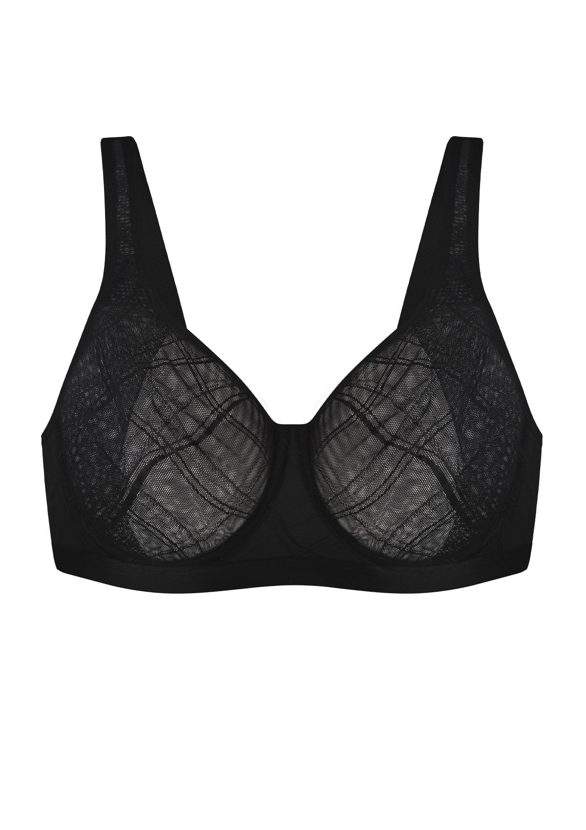 HSIA Skylark Breathable Lightweight Supportive Jacquard Mesh Wide Strap 3/4 Cup Comfort Bra - HSIA