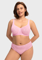 HSIA Skylark Breathable Lightweight Supportive Jacquard Mesh Wide Strap 3/4 Cup Comfort Bra - HSIA