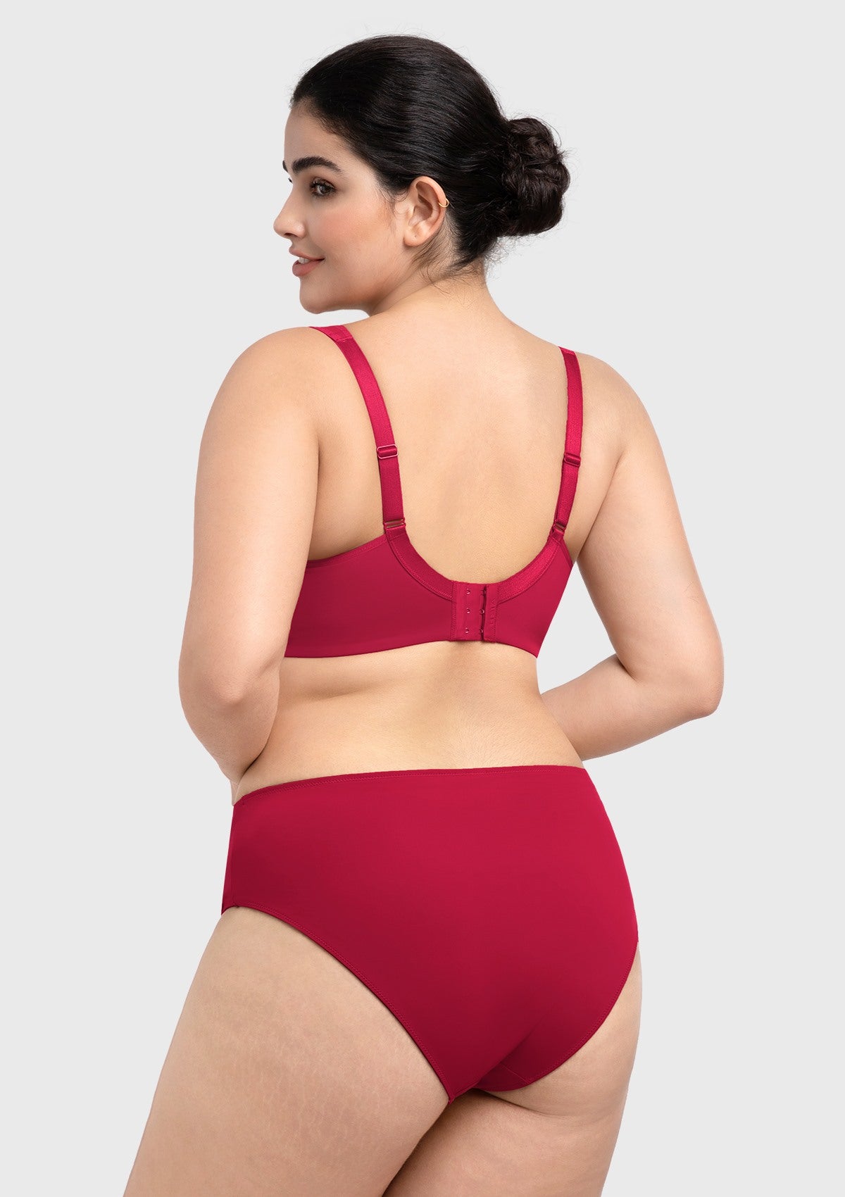 (Cardi B recommends)Joan Ultimate Soft T-shirt Unlined Minimizer Pink Bra - HSIA