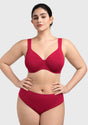 (Cardi B recommends)Joan Ultimate Soft T-shirt Unlined Minimizer Pink Bra - HSIA