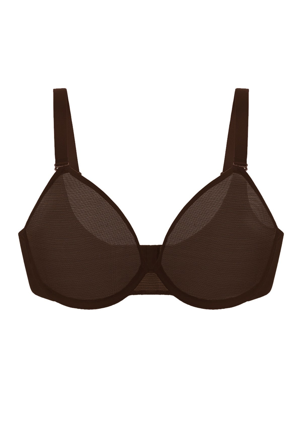 Seraphina Unlined Underwire Sheer Mesh Bra - HSIA