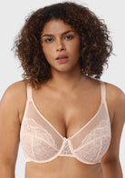 HSIA Enchante Unlined Floral Lace Underwire Plus Size Non-padded Full Coverage Bra - HSIA