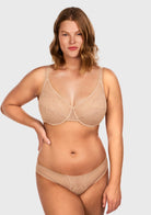 (Cardi B recommends)Enchante White Lace Underwire Bra - HSIA