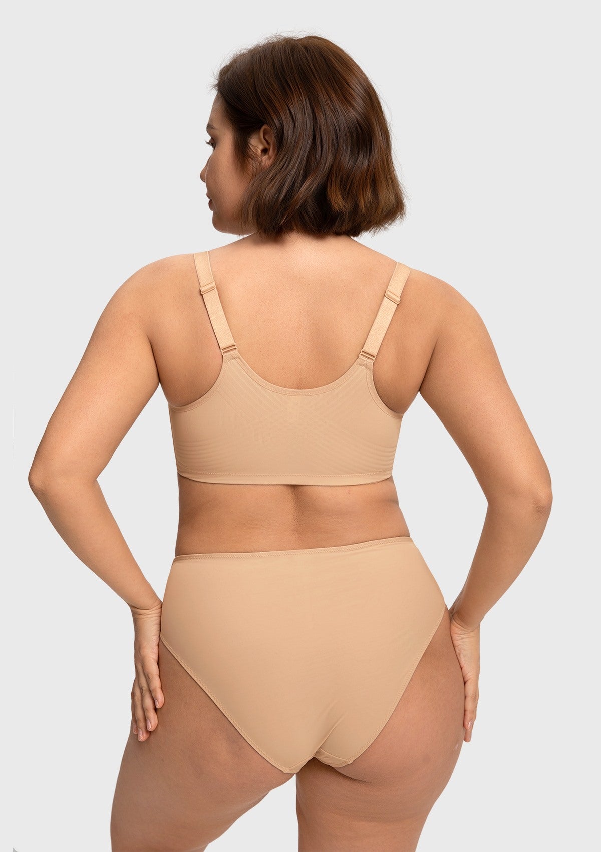 HSIA Anemone Unlined Plus Size Front Closure 3/4 Cup Underwire Back Su