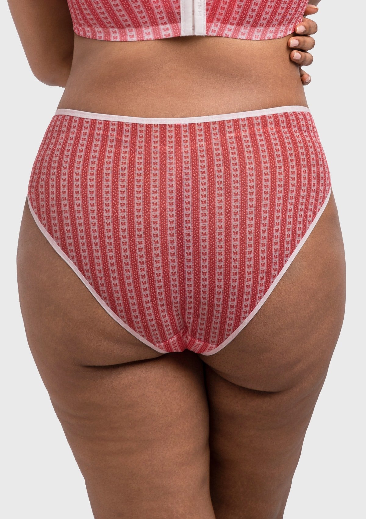 HSIA Christmas Holiday Edit Printed Mesh Panty Breathable Soft Full Coverage Comfort Fit - HSIA