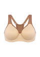 HSIA Athea Hybrid Active Vibe Soft Support Non-padded Unlined Full Coverage Wide Strap Outside Underwire Sports Bra - HSIA