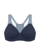 HSIA Athea Hybrid Active Vibe Soft Support Non-padded Unlined Full Coverage Wide Strap Outside Underwire Sports Bra - HSIA