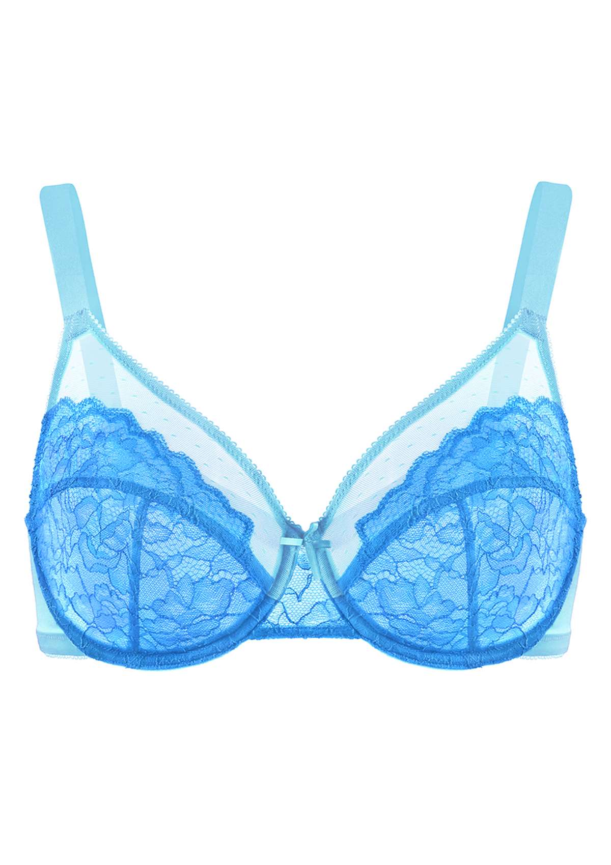 Enchante Cocoa Brown Lace Unlined Full Coverage Underwire Bra