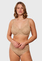 Pretty In Petals Bright Yellow Unlined Strappy Lace Bra
