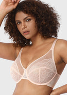 HSIA Enchante Unlined Floral Lace Underwire Plus Size Non-padded Full Coverage Bra - HSIA