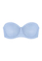 Bella Sheer Mesh Unlined Underwire Strapless Balconette Bra