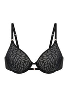 HSIA Vine Sexy Underwire Half-Cup Bra with Sheer Single-Layer Lace - HSIA