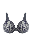 HSIA Leopard wild Unlined Plus Size Breathable Soft Mesh No Padding Underwire Bra - HSIA