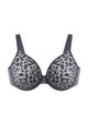HSIA Leopard wild Unlined Plus Size Breathable Soft Mesh No Padding Underwire Bra - HSIA
