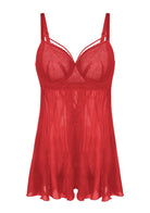 Romantic Lace Underwire Babydoll for Special Nights - HSIA