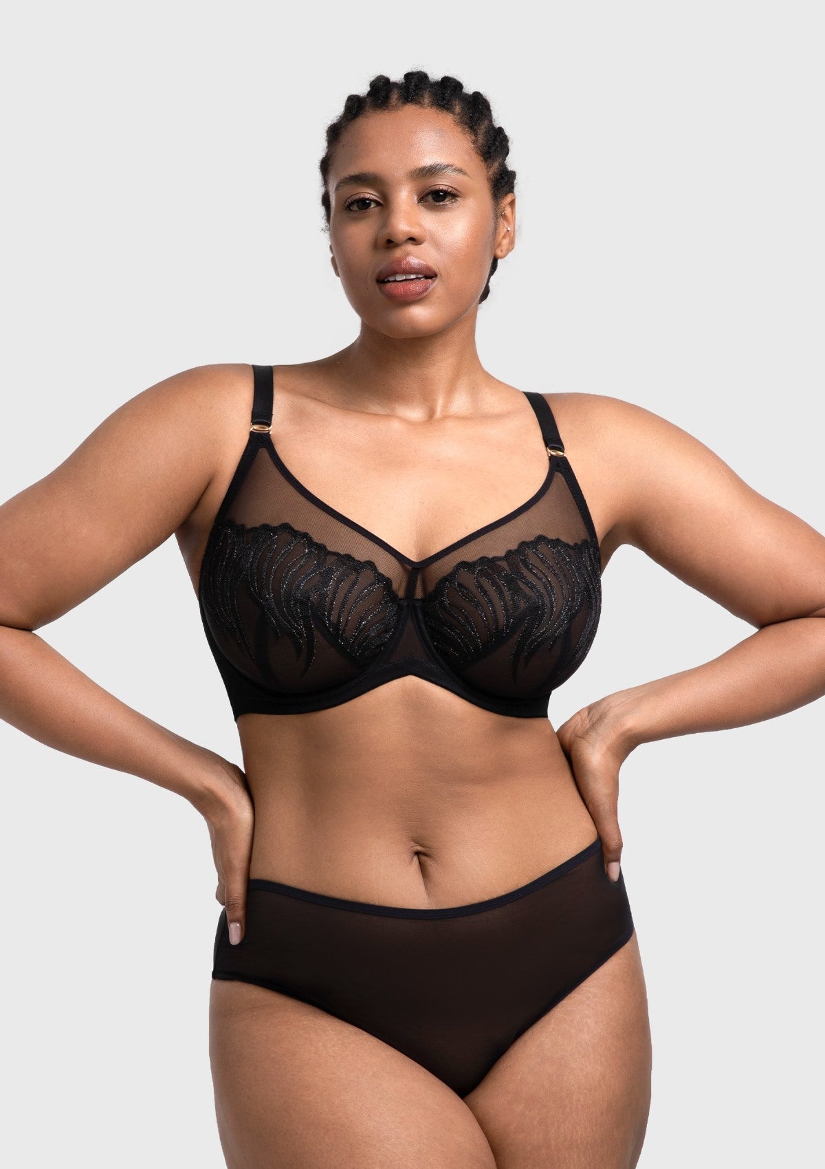 HSIA Luxe Bloom Plus Size Unlined Underwire Bra - HSIA
