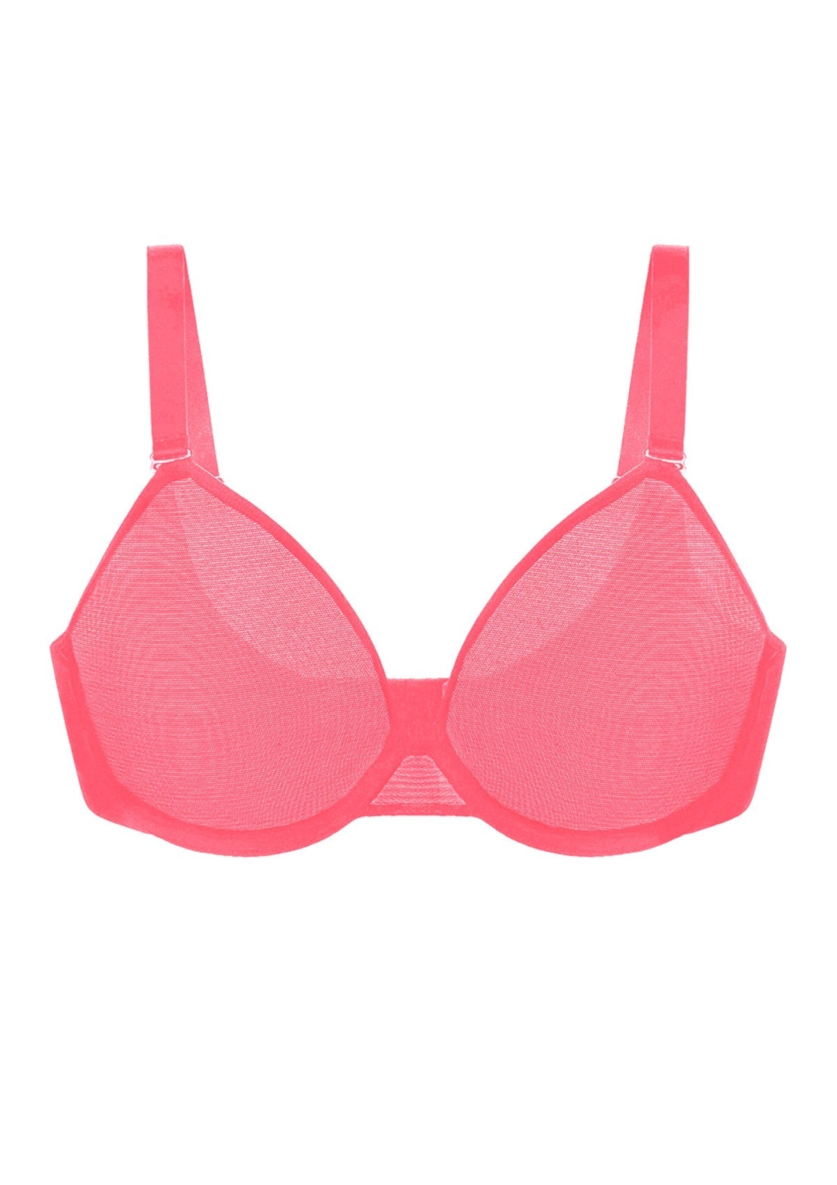 Seraphina Unlined Underwire Sheer Mesh Bra - HSIA