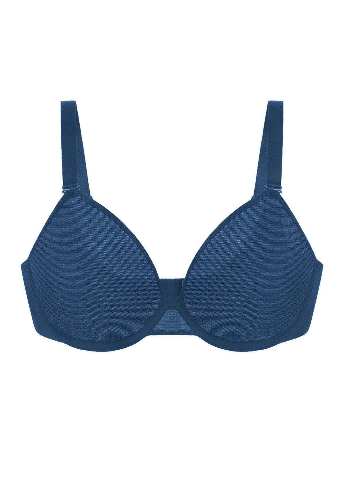 Seraphina Unlined Underwire Sheer Mesh Bra - HSIA