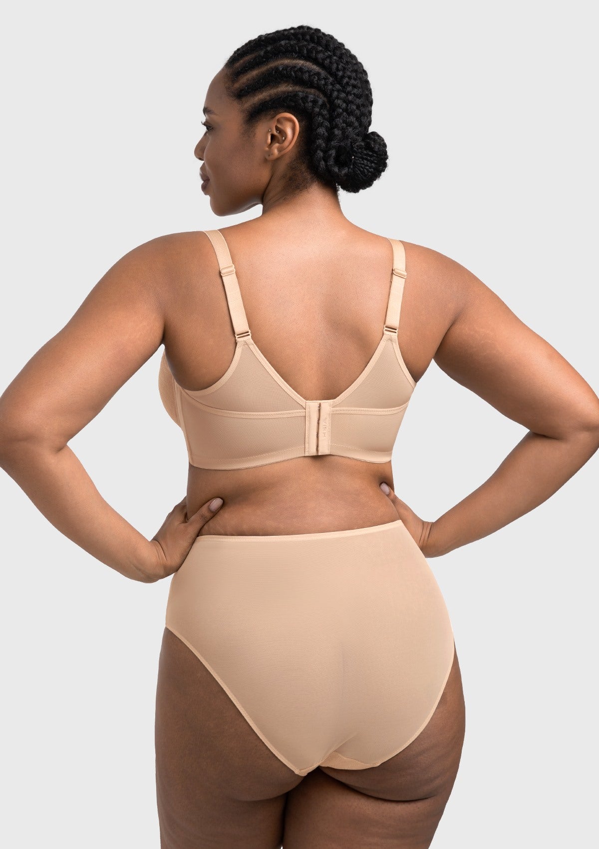 HSIA Willa Wave Plus Size Breathable Mesh Unlined Non-padded Full Coverage Underwire Bra - HSIA