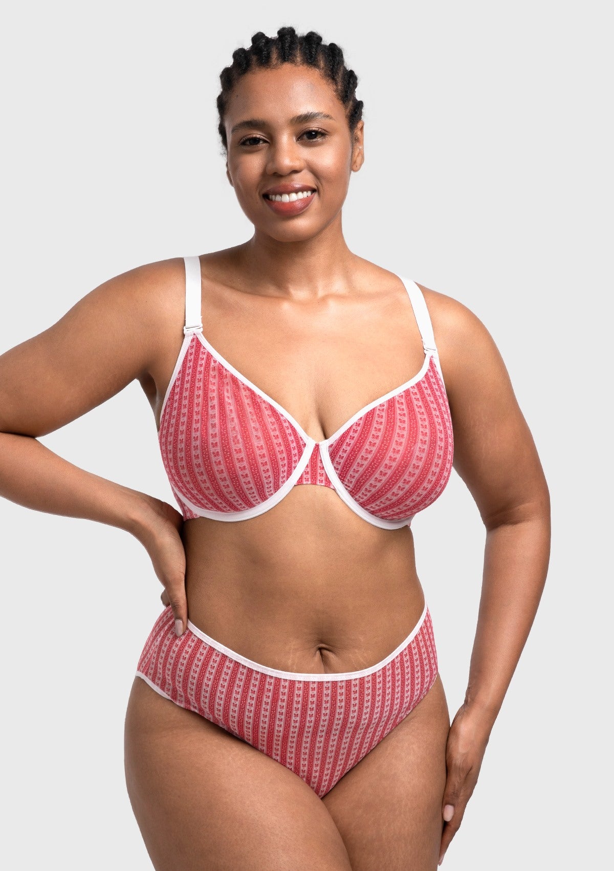 HSIA Christmas Holiday Edit Unlined Plus Size Non-padded Underwire Adjustable Straps Full Coverage Bra - HSIA