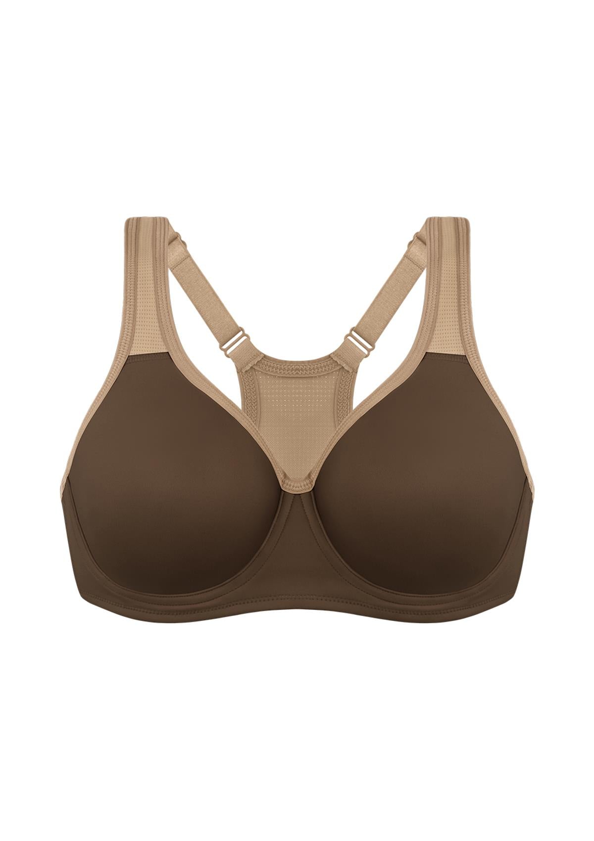 ComfyArc Unlined Outside Underwire Racerback Sports Bra