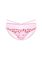HSIA Renna Holiday Embroidered Pink Mesh Brief Underwear - HSIA