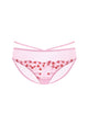 HSIA Renna Holiday Embroidered Pink Mesh Brief Underwear - HSIA
