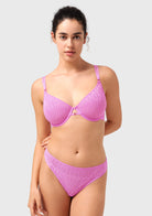 HSIA Vine Sexy Underwire Half-Cup Bra with Sheer Single-Layer Lace - HSIA