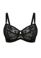 HSIA Petalia Plus Size Seamless Lace Underwire Balconette Demi No Padded Bra with High Elastic Fabric Delicate Lace Trim Cutout & Adjustable Straps - HSIA