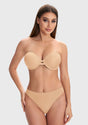 Juliette Bandless Seamless Push Up Strapless Underwire Bra